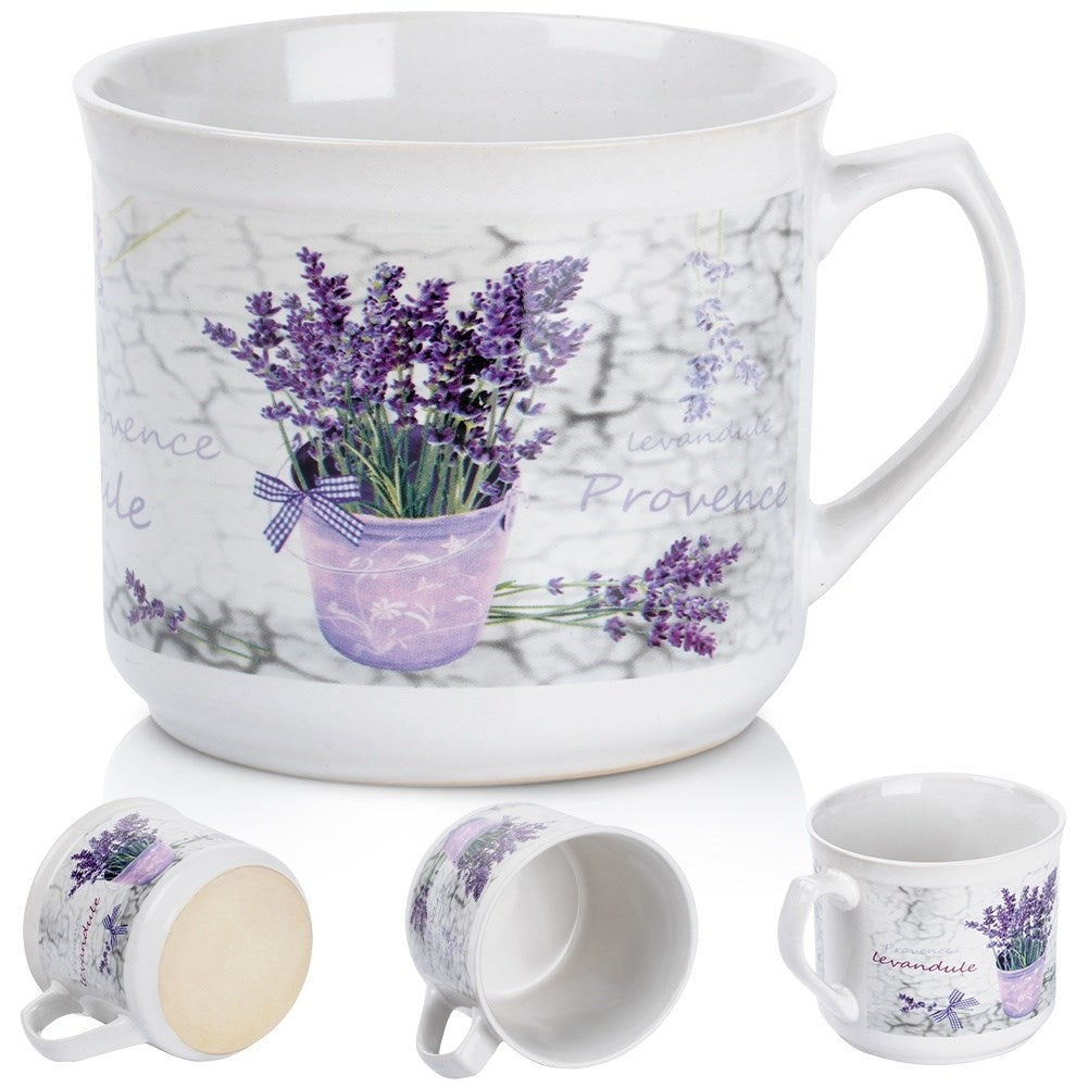 Large Mug with Handle for Coffee, Tea and Other Drinks