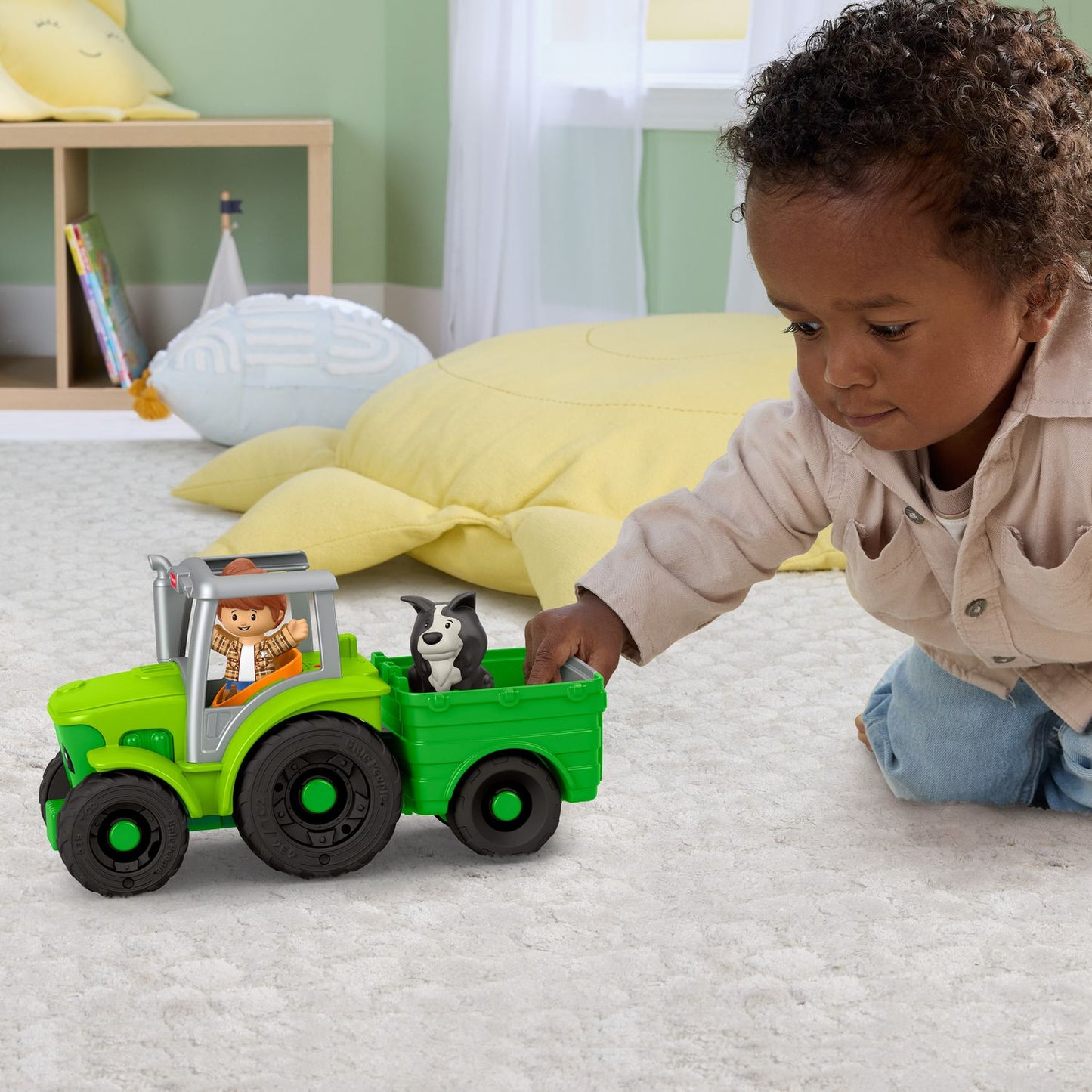 Large Toy Tractor with Sounds and Figure