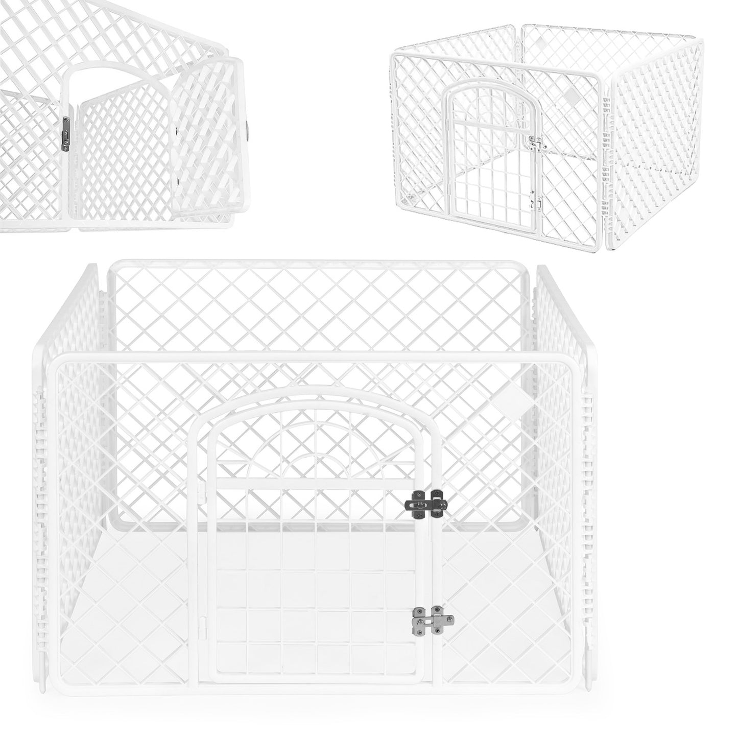 Large playpen cage for dogs cats white