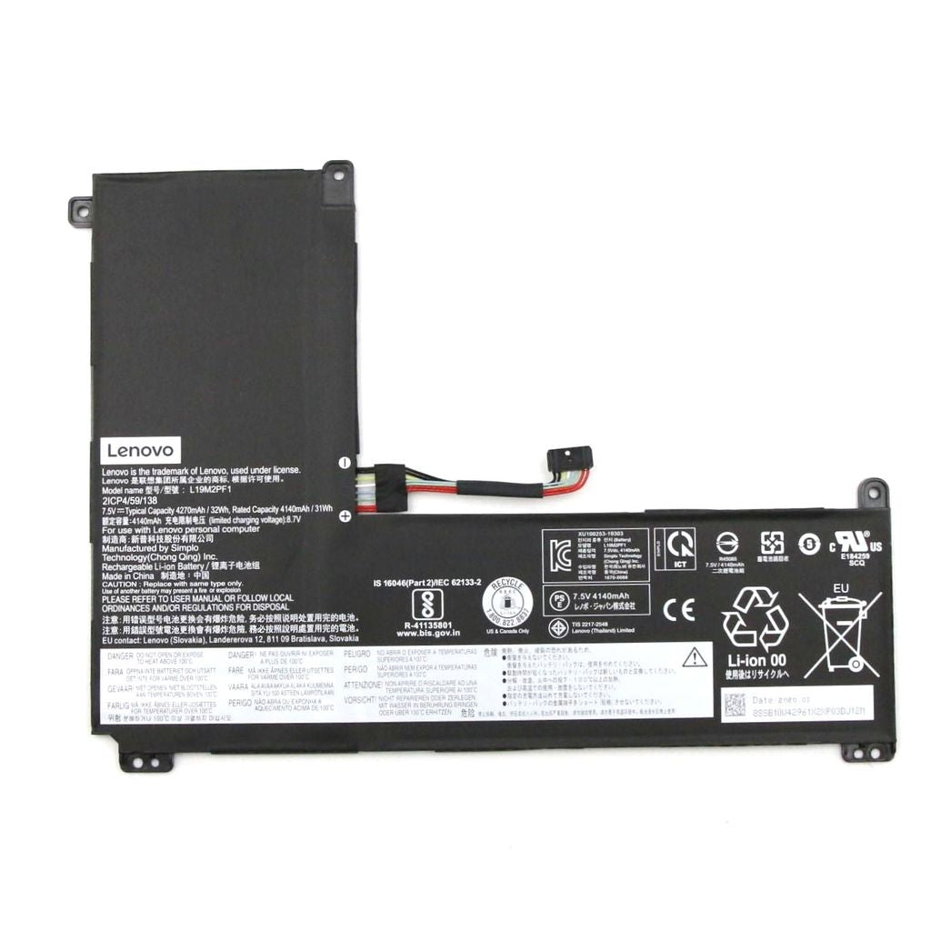 Lenovo 2-C Laptop Battery 32Wh, 7.5V, L19M2PF1