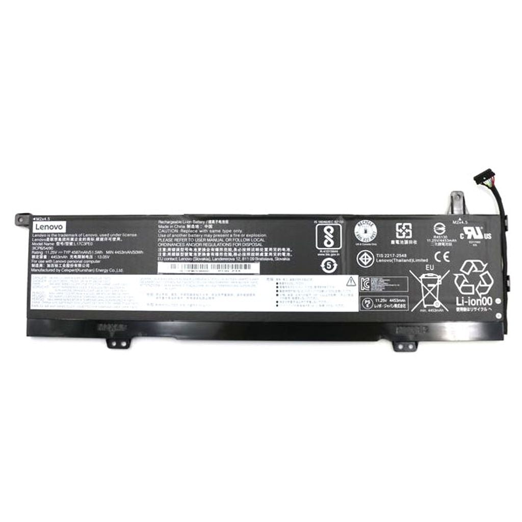Lenovo 3C Laptop Battery, 51.5Wh, 11.25V, Li-ion, L17C3PE0 5B10Q39196