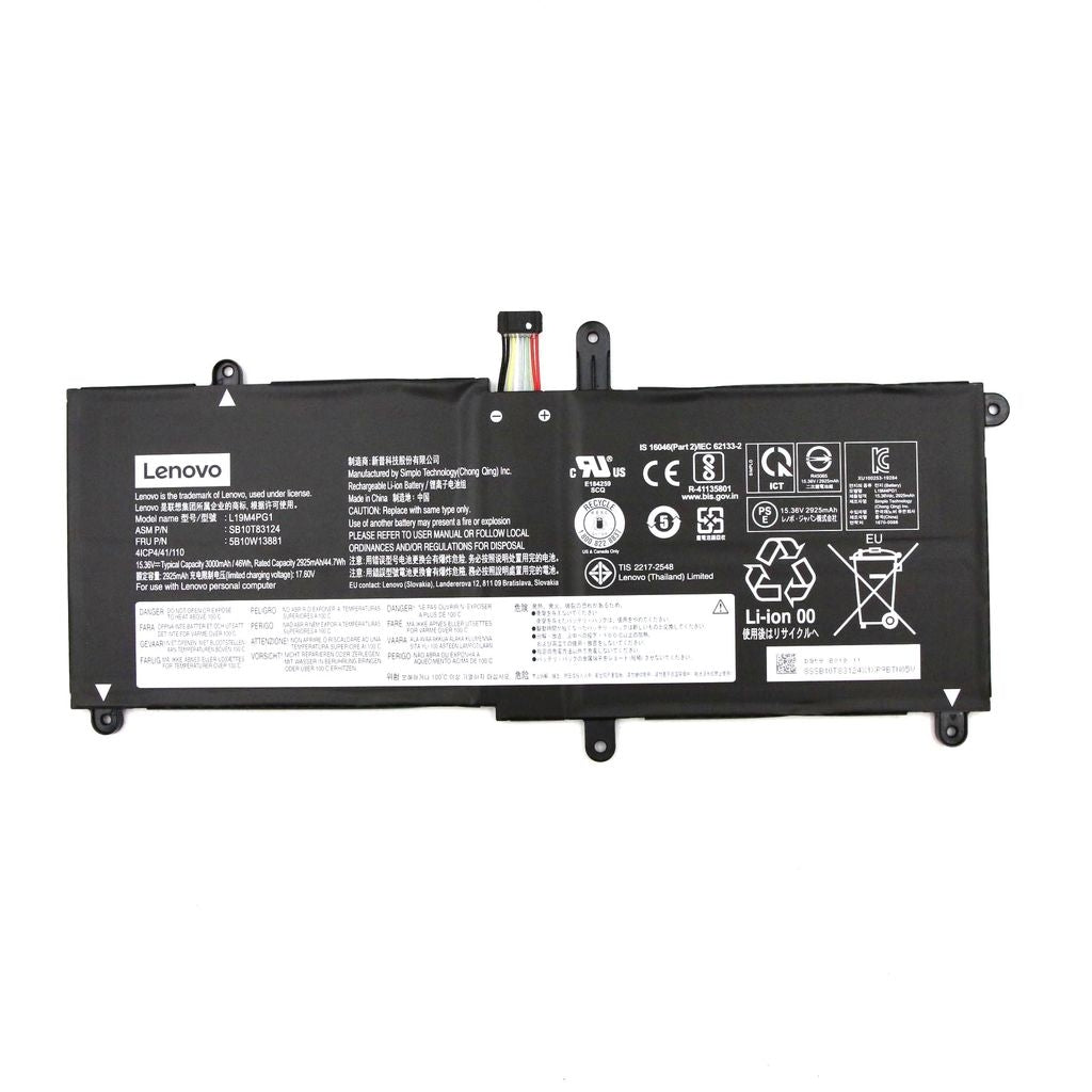 Lenovo 4C Laptop Battery, 45Wh, Li-ion L19M4PG1 SB10T83124