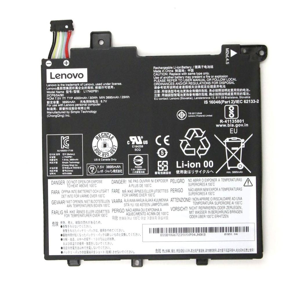 Lenovo Battery SP/A L17M2PB1 7.5V 30Wh 2C L17M2PB1 SB10W67231