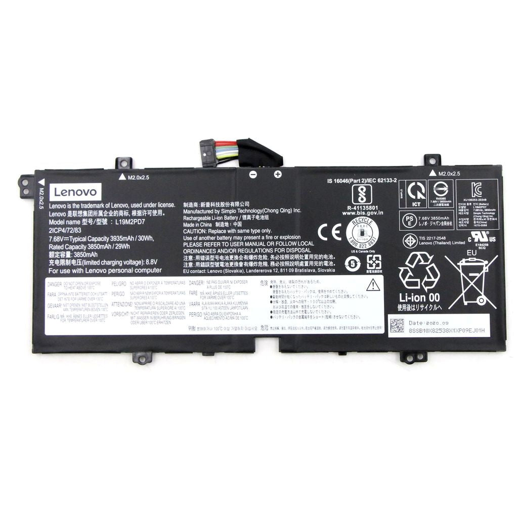 Lenovo Battery SP/A L19M2PD7 7.68V 30Wh 2C L19M2PD7 SB10X82538