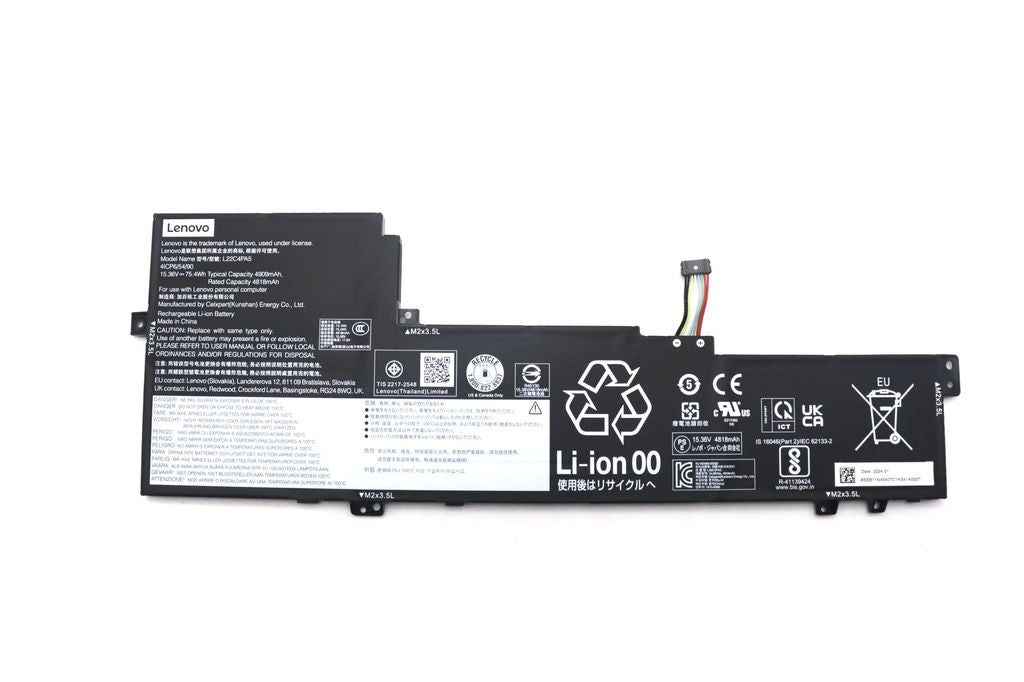 Lenovo Laptop Battery 4C 75.4Wh 15.36V L22C4PA5 CP/B