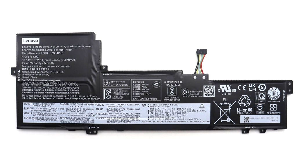 Lenovo Laptop Battery 4C 76Wh 15.08V L23B4PK3 BYD/B 30