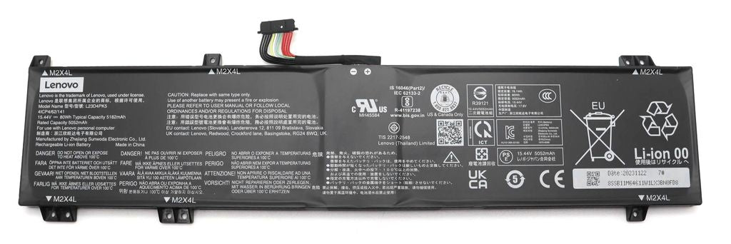 Lenovo Laptop Battery 4C 80wh 15.44V L23D4PK5 SD/A 30