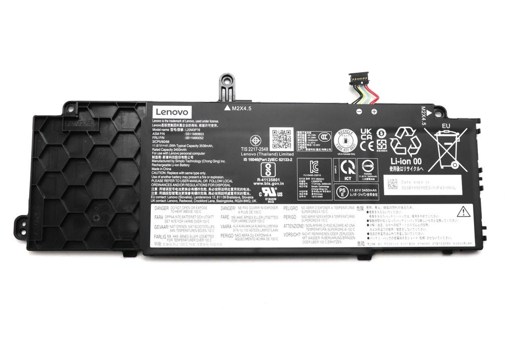 Lenovo Laptop Battery Internal, 3-cell, 41Wh, Li-ion, SMP