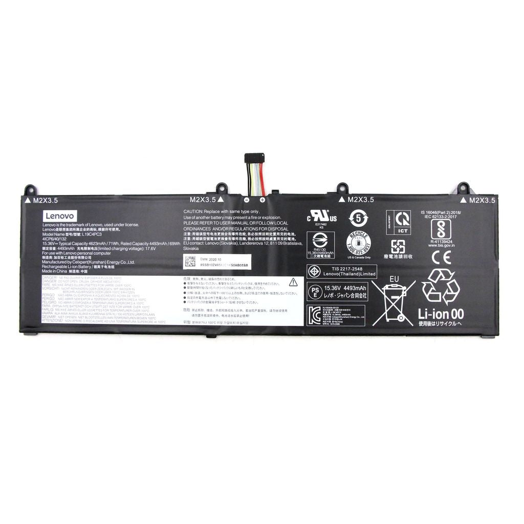 Lenovo Laptop Battery Y750S-15 CP/B L19M4PC3 15.36V 71Wh 4C