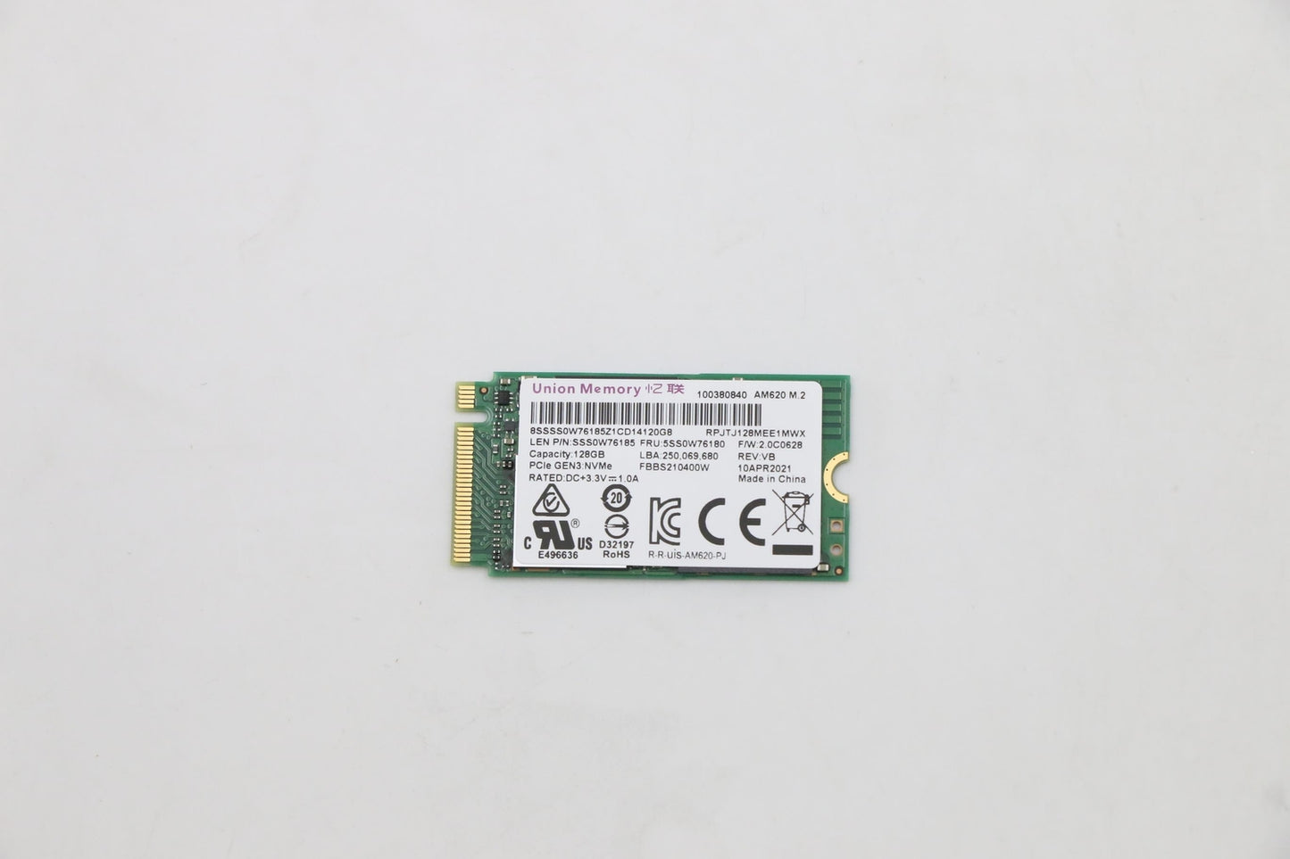Lenovo UMIS AM620 128G PCIe 2242 SSD