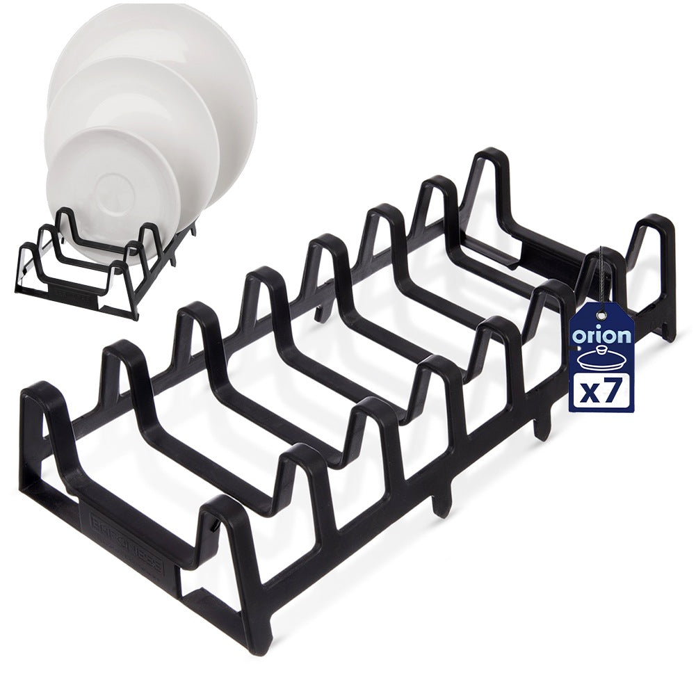 Lid and Plate Holder, Black, 30x14x6 cm