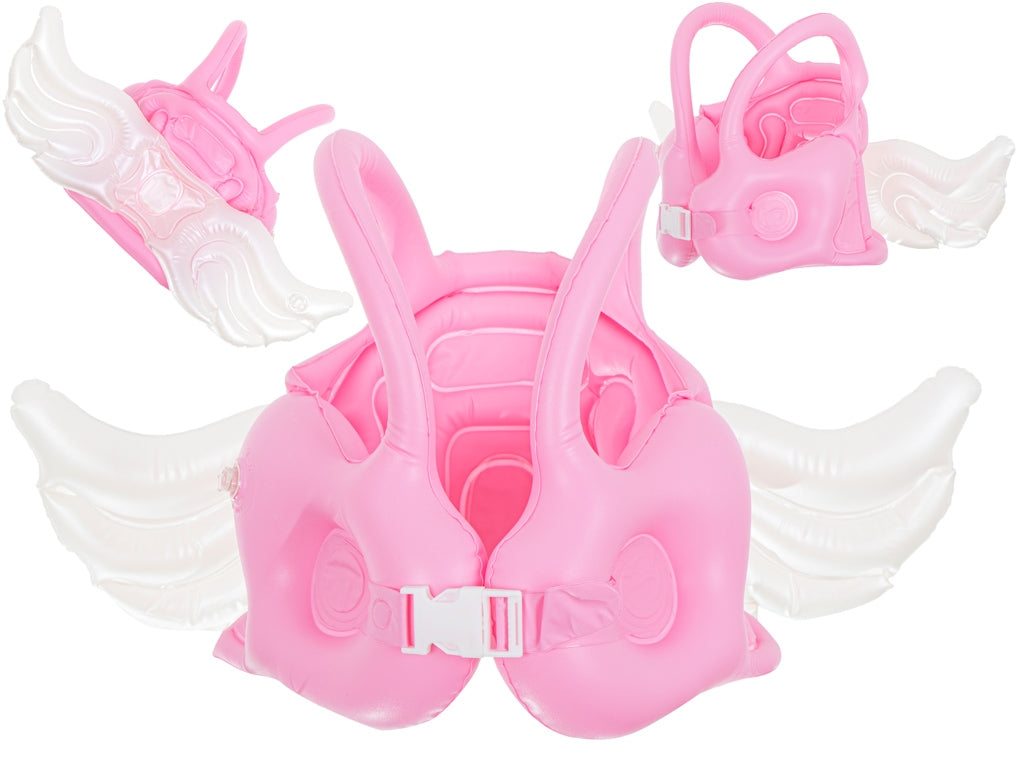 Life jacket kapok inflatable wings pink