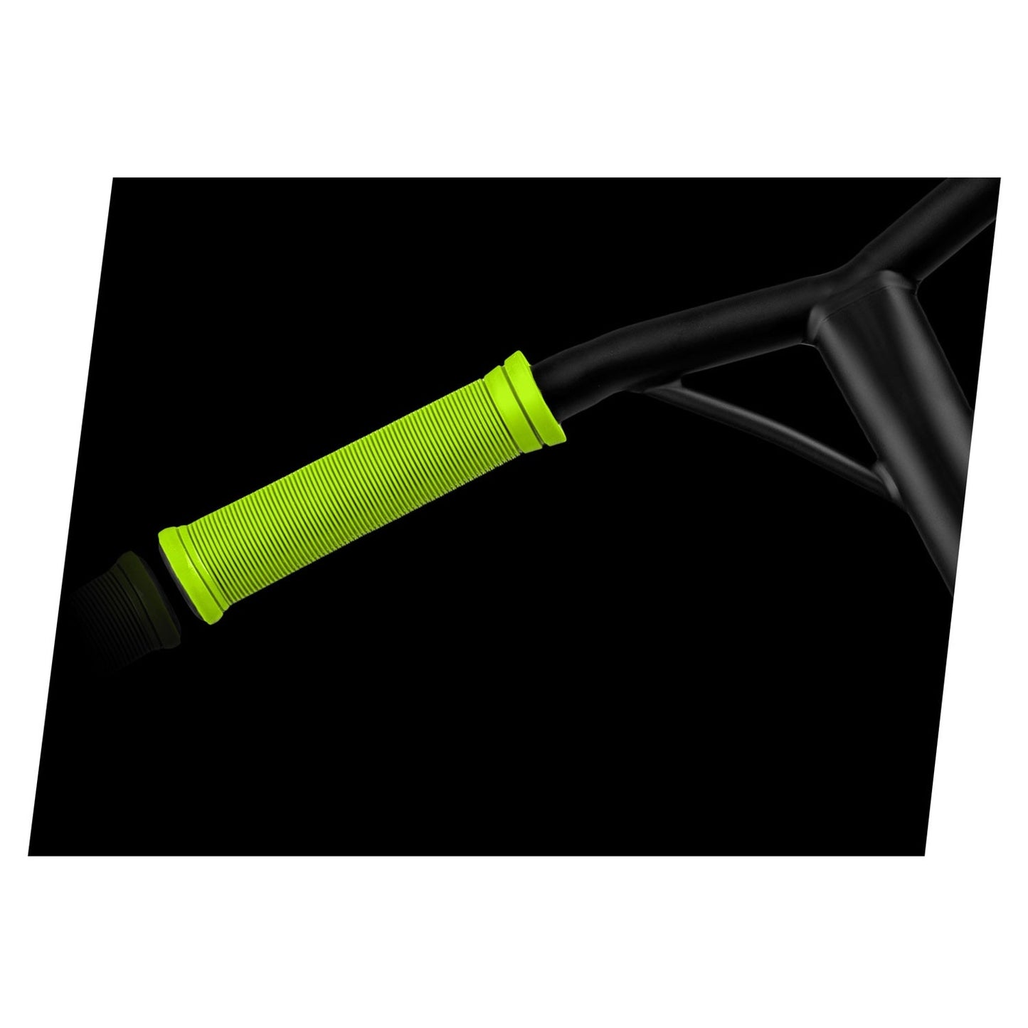Lime green handles for scooters 142 x 35 mm, 2-pack
