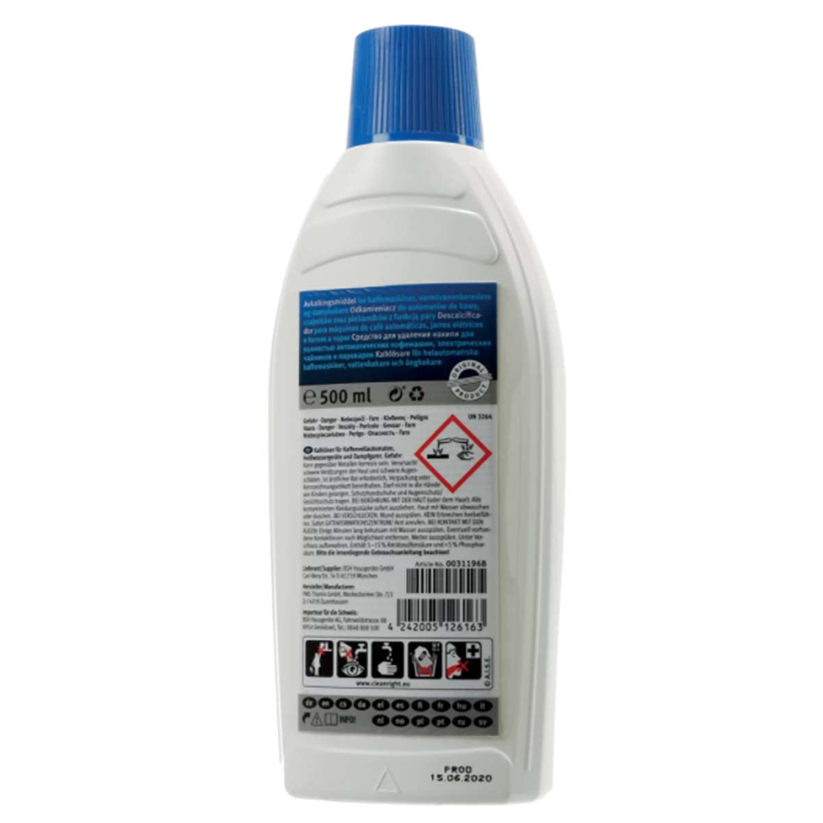 Liquid descaling agent for fully automatic coffee machines - Coffee makers - Kettles and steam ovens with water tank - 500 ml