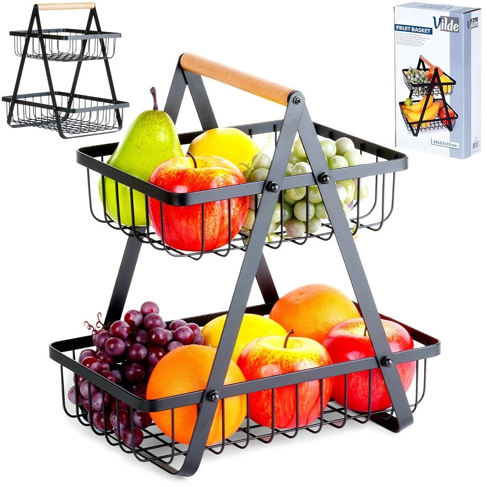 Loft Style Metal Basket for Fruits and Vegetables