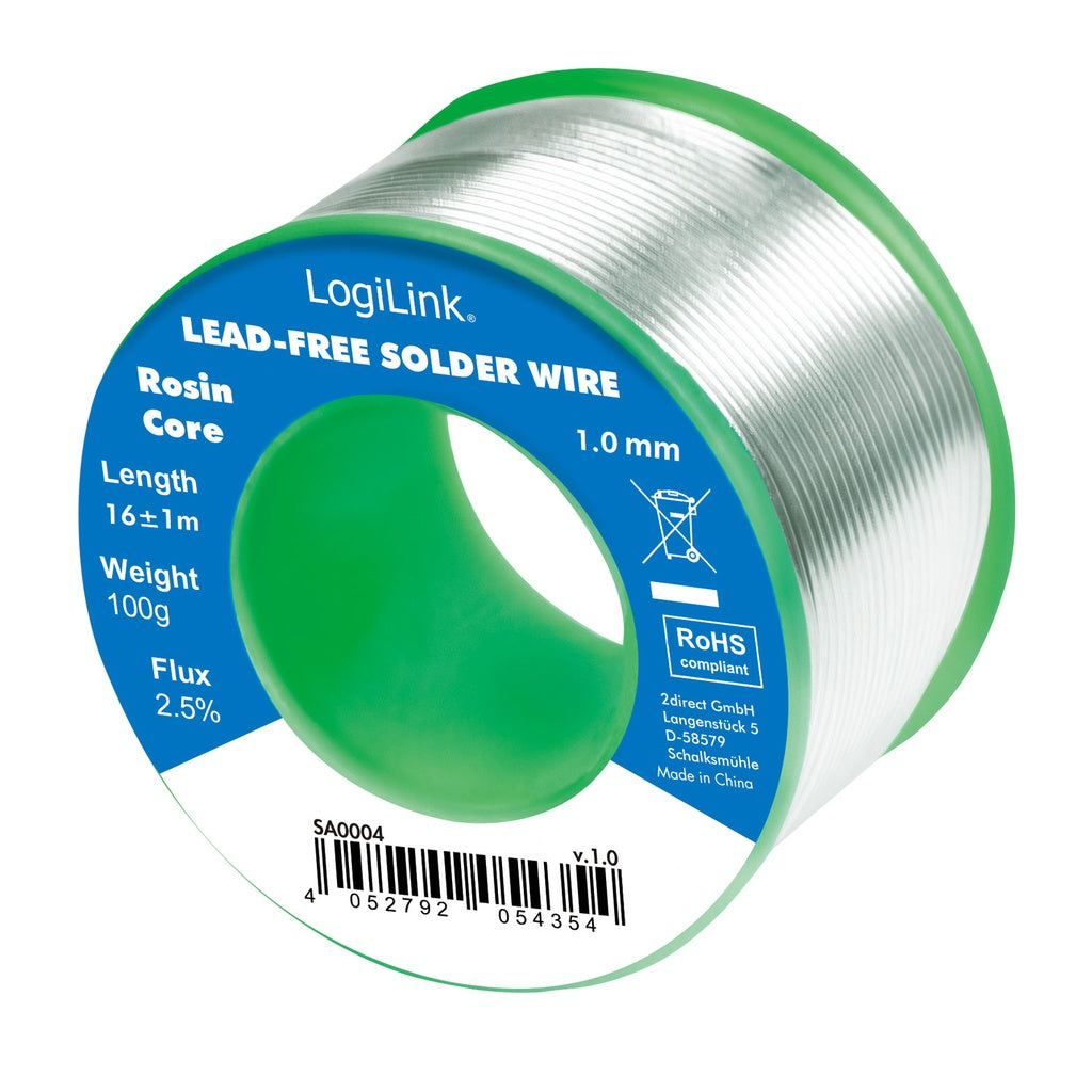 LogiLink Lead-free solder 1mm 100g