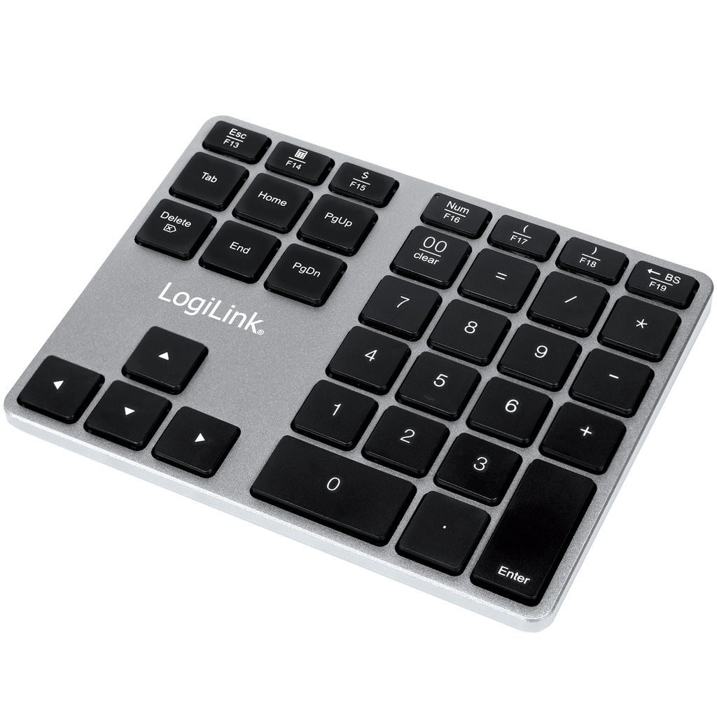 LogiLink Wireless Numeric Keyboard with Arrow Keys, 2.4GHz - Black