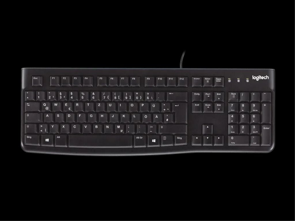 Logitech Keyboard K120, German - Black