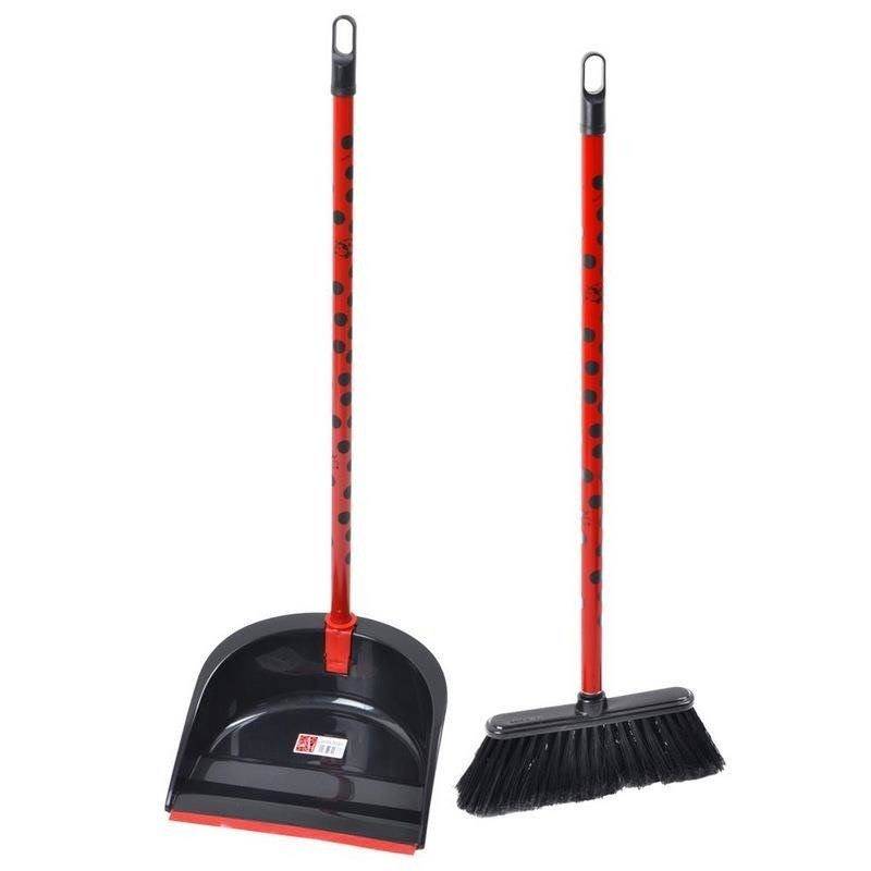 Long broom with dustpan