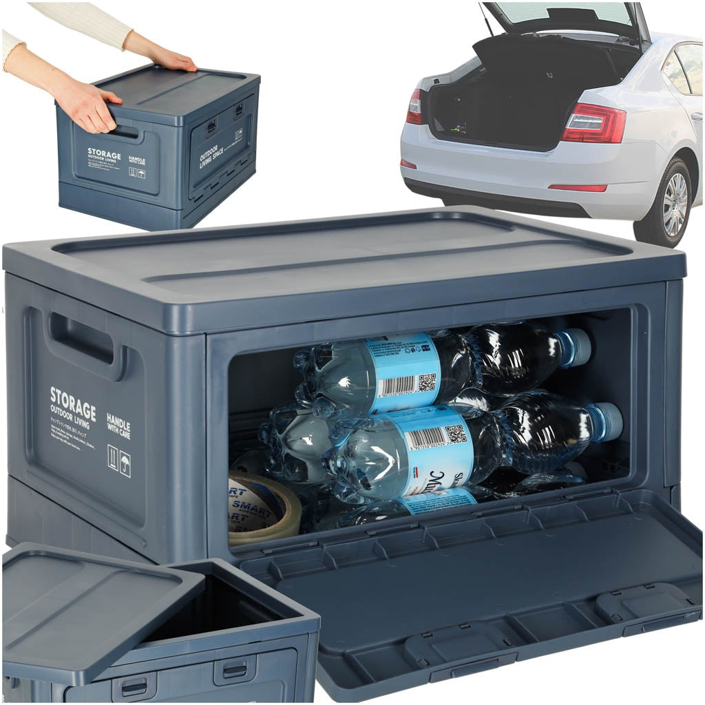 Luggage organiser camping box navy blue