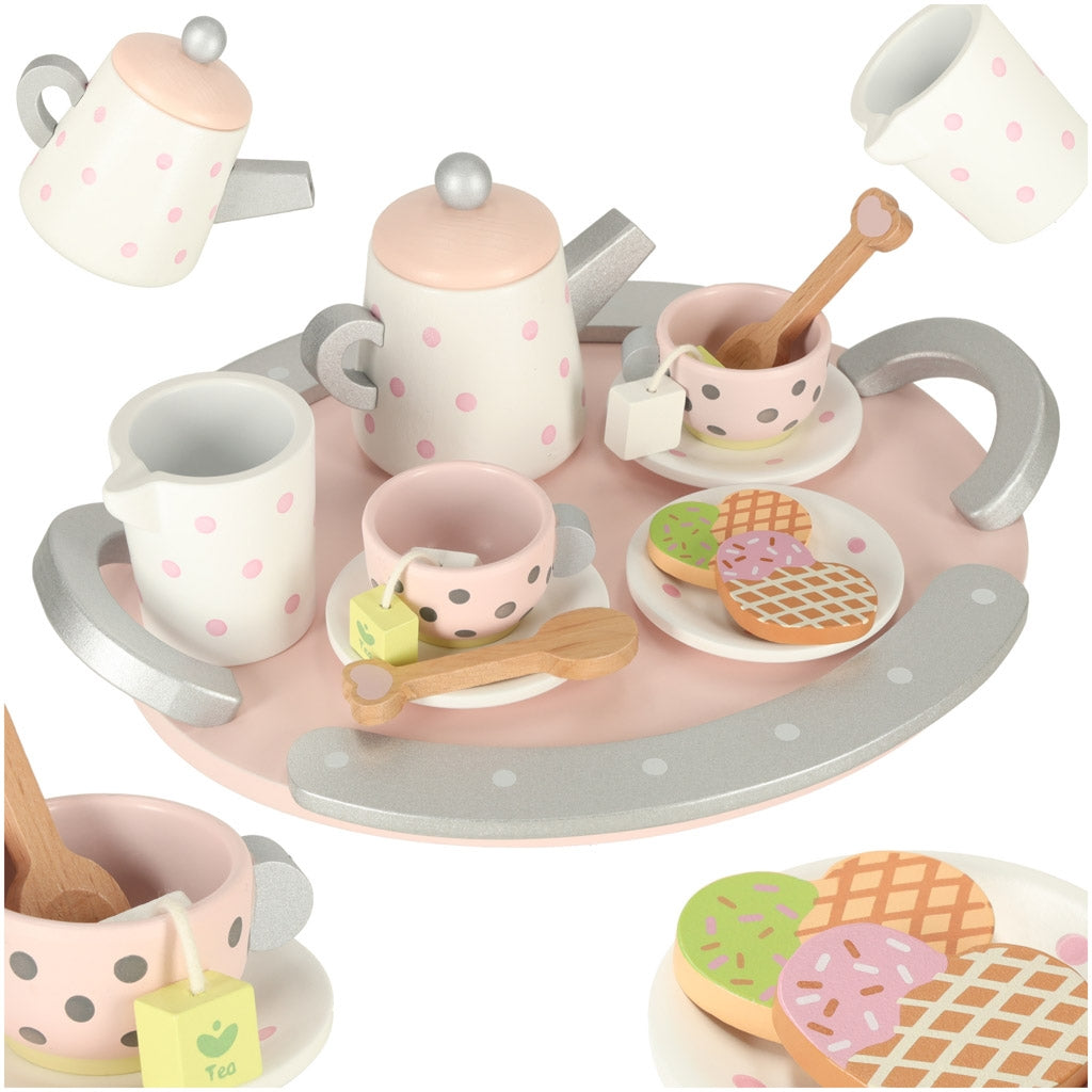 Lulilo Coffee tea service wooden set