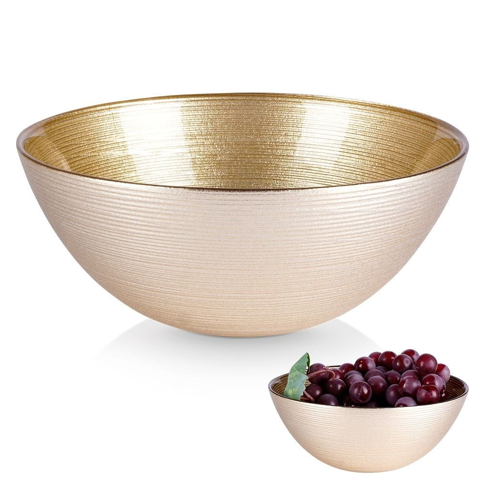 Luxury Glass Bowl for Salad, Cereal, Yoghurt & Snacks