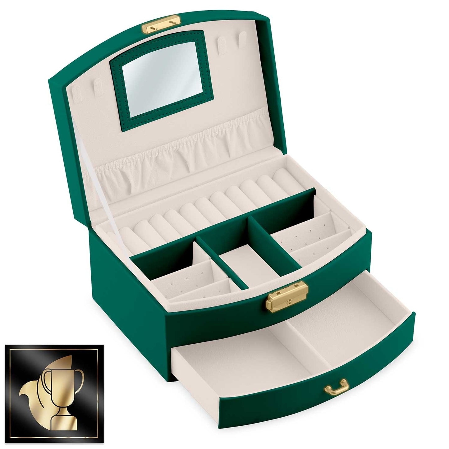 Luxury Green Jewelry Box Massido MS-708