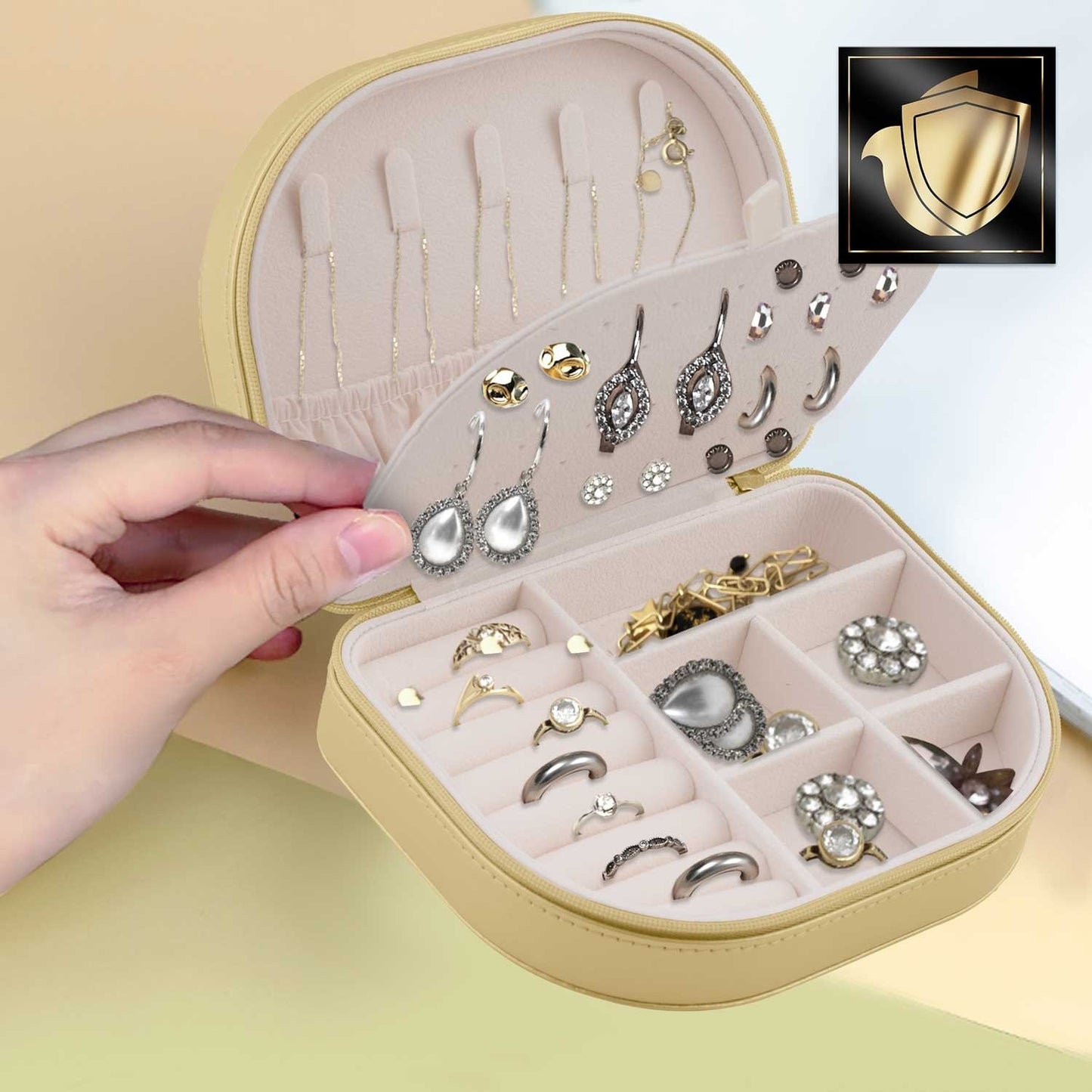 Luxury jewelry box Massido MS-707 - Gold