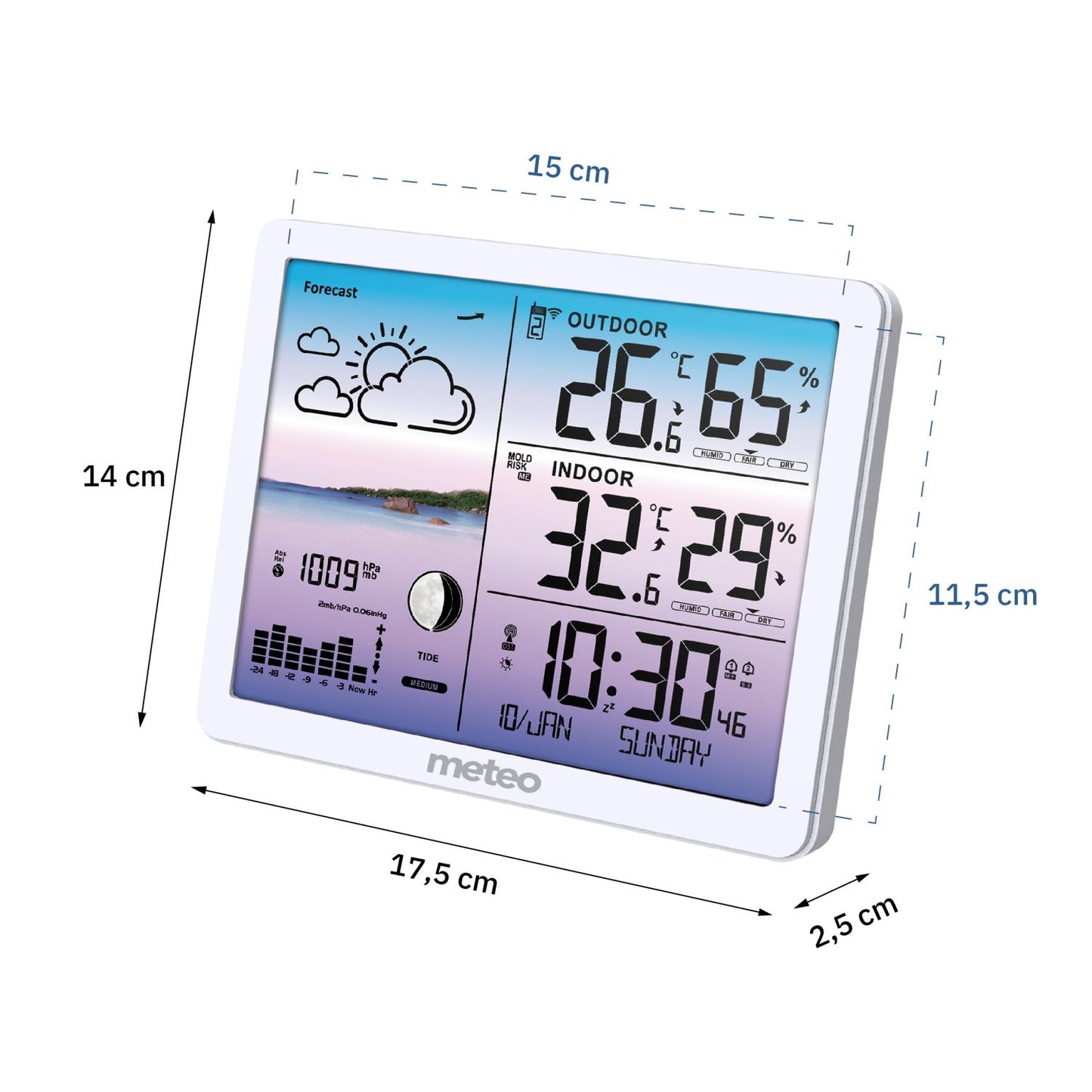 METEO SP107 weather station white