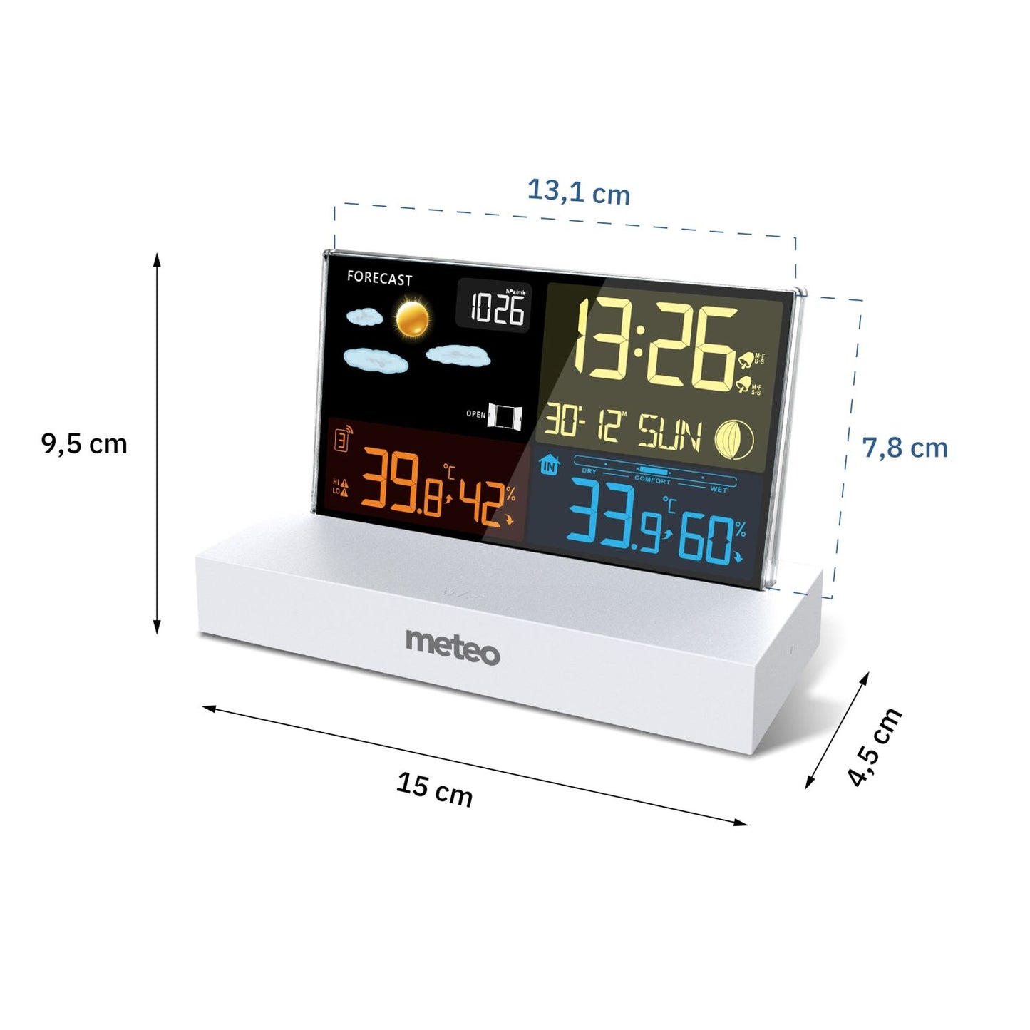 METEO SP110B weather station with DCF, white