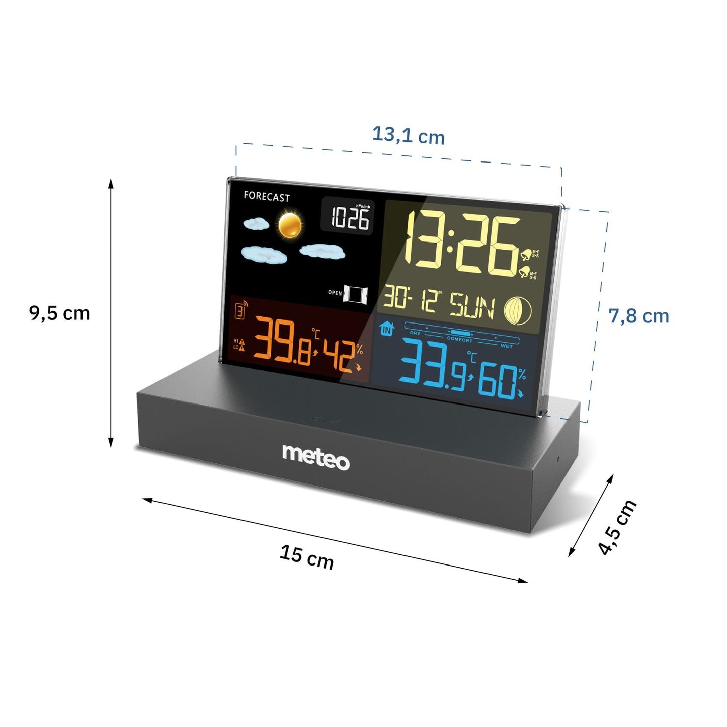 METEO SP110C weather station with DCF, black