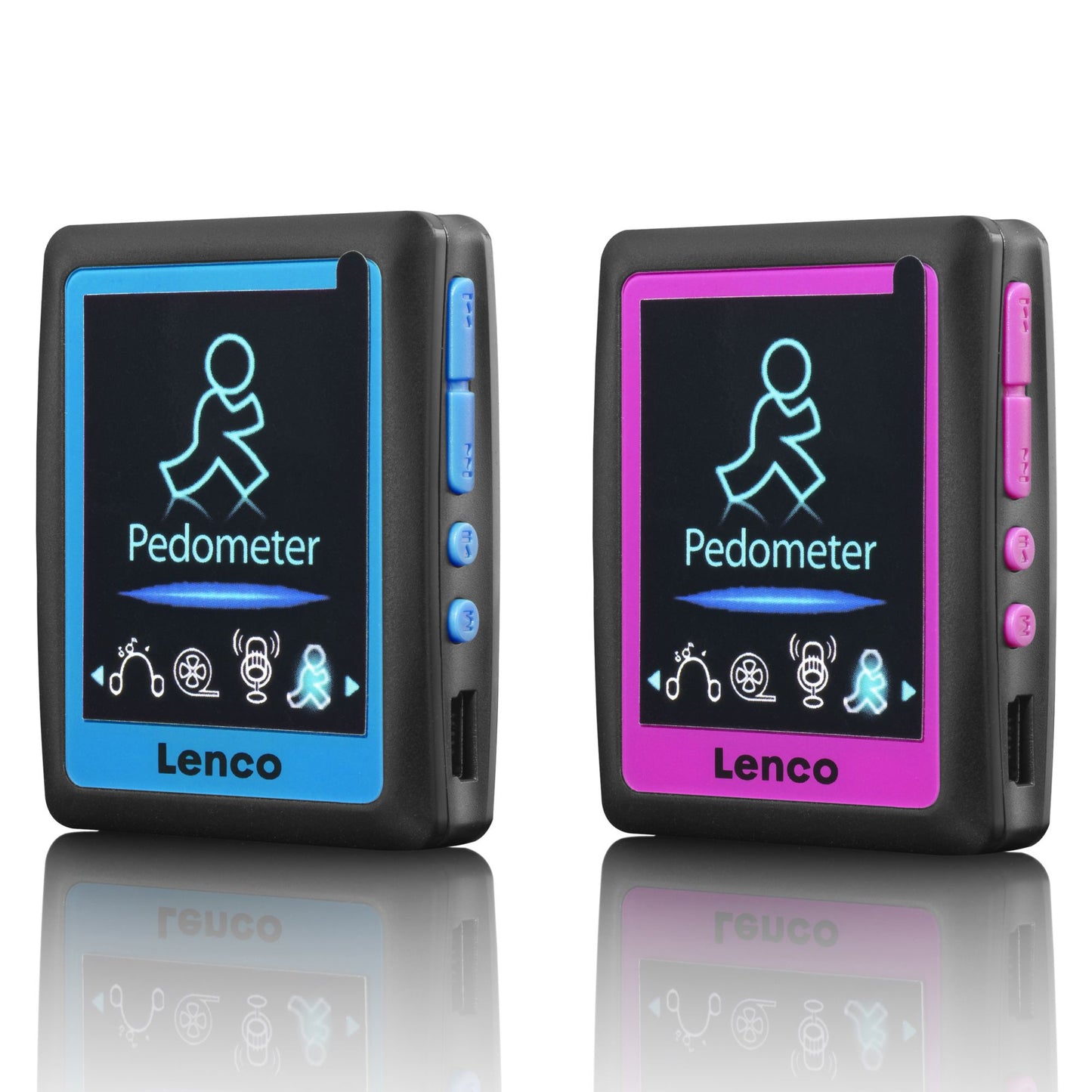 MP3/4 Player with Pedometer, 4GB, Pink, Expandable Memory