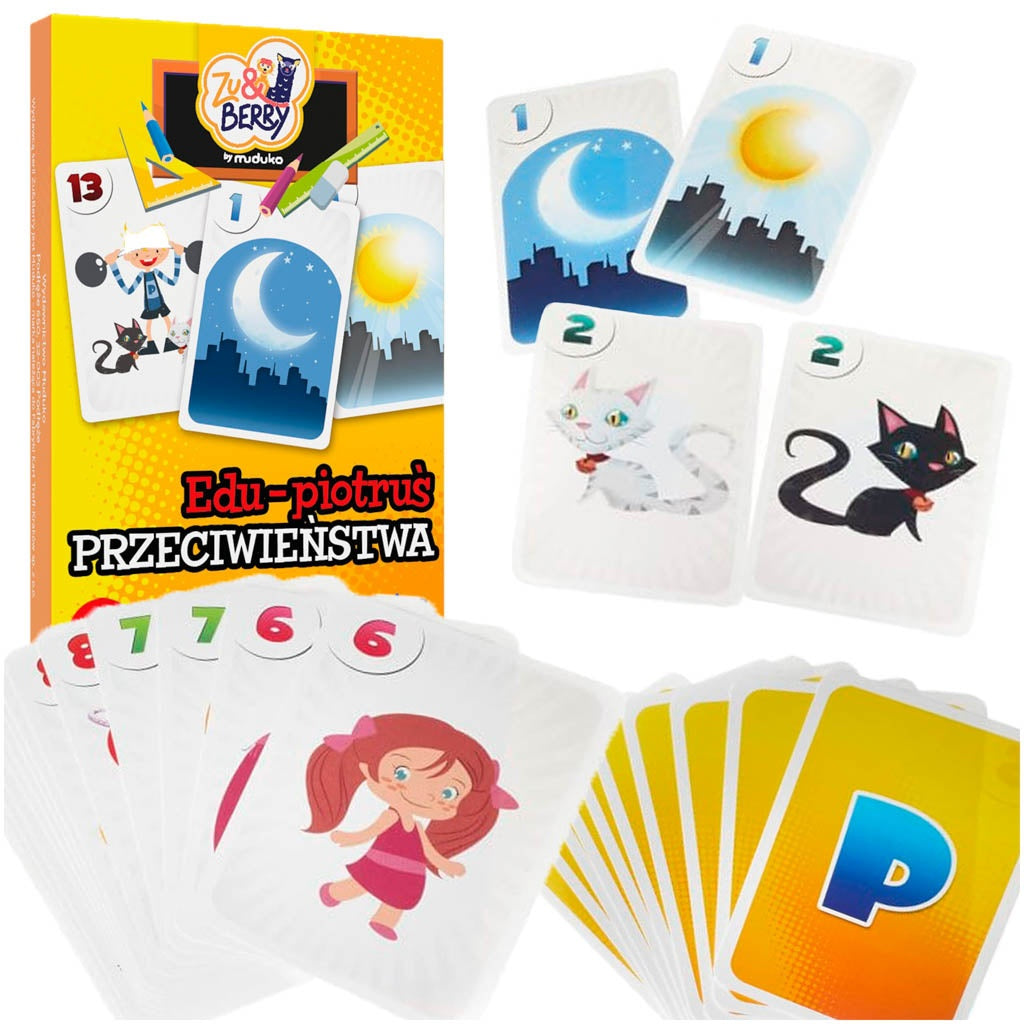 MUDUKO Game Edu Peter opposites playing cards 4+