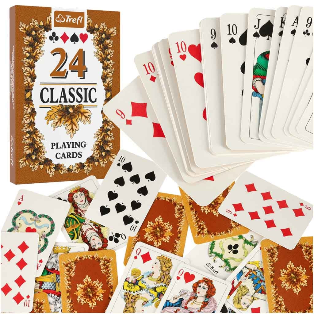MUDUKO Trefl playing cards Classic 24 pcs leaves game in Pana.