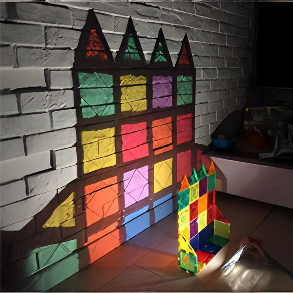 Magnetic Building Blocks Set, 106 Pieces, 3D Construction