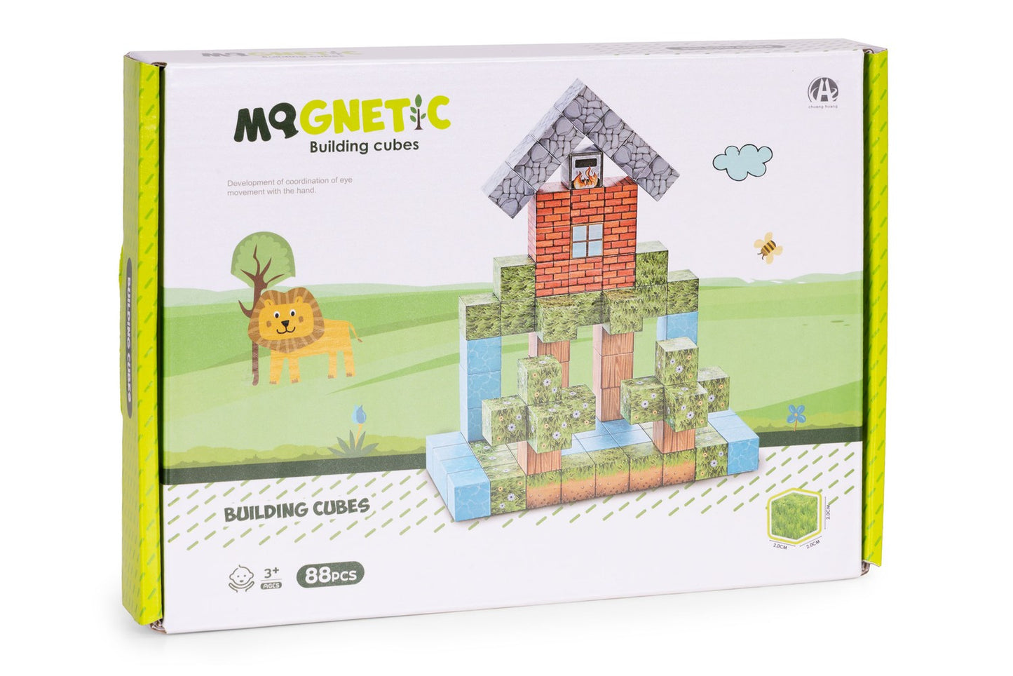 Magnetic Building Blocks Set, 88 Pieces for Kids 3+