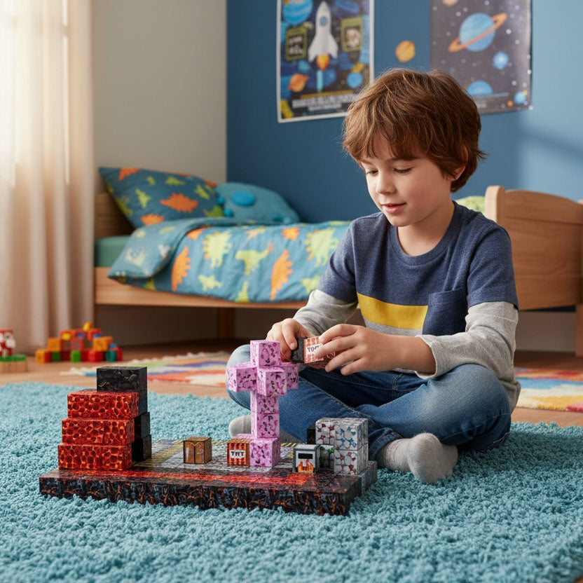Magnetic Building Blocks Set for Kids, 160 Pieces