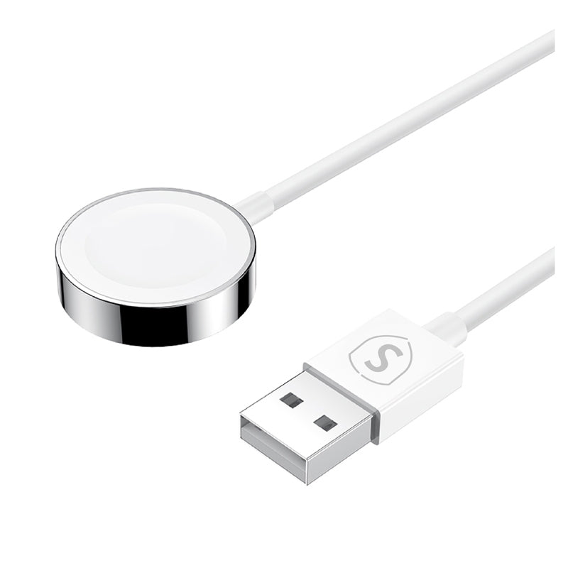 Magnetic Charger for Apple Watch, 2.5W, 3A, 1.2m - White