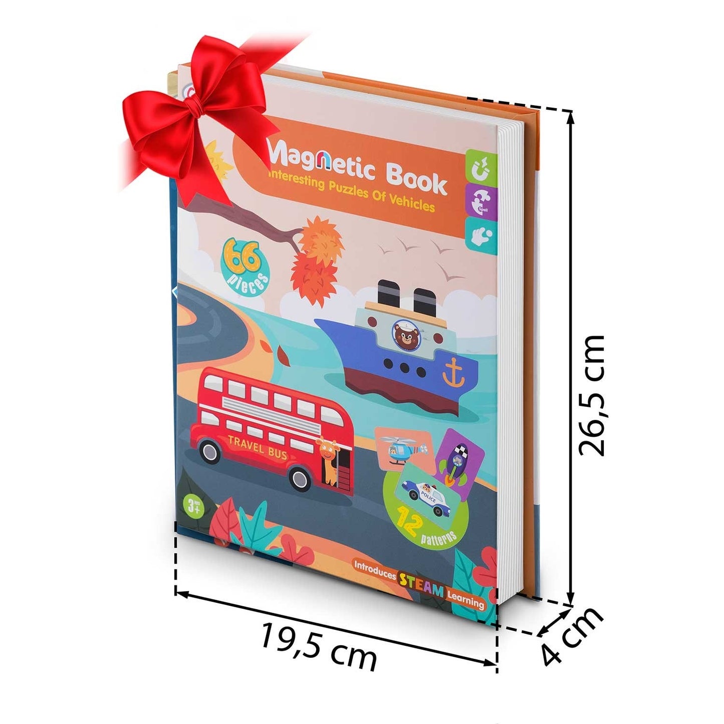 Magnetic Puzzle Book - Vehicles RK-770