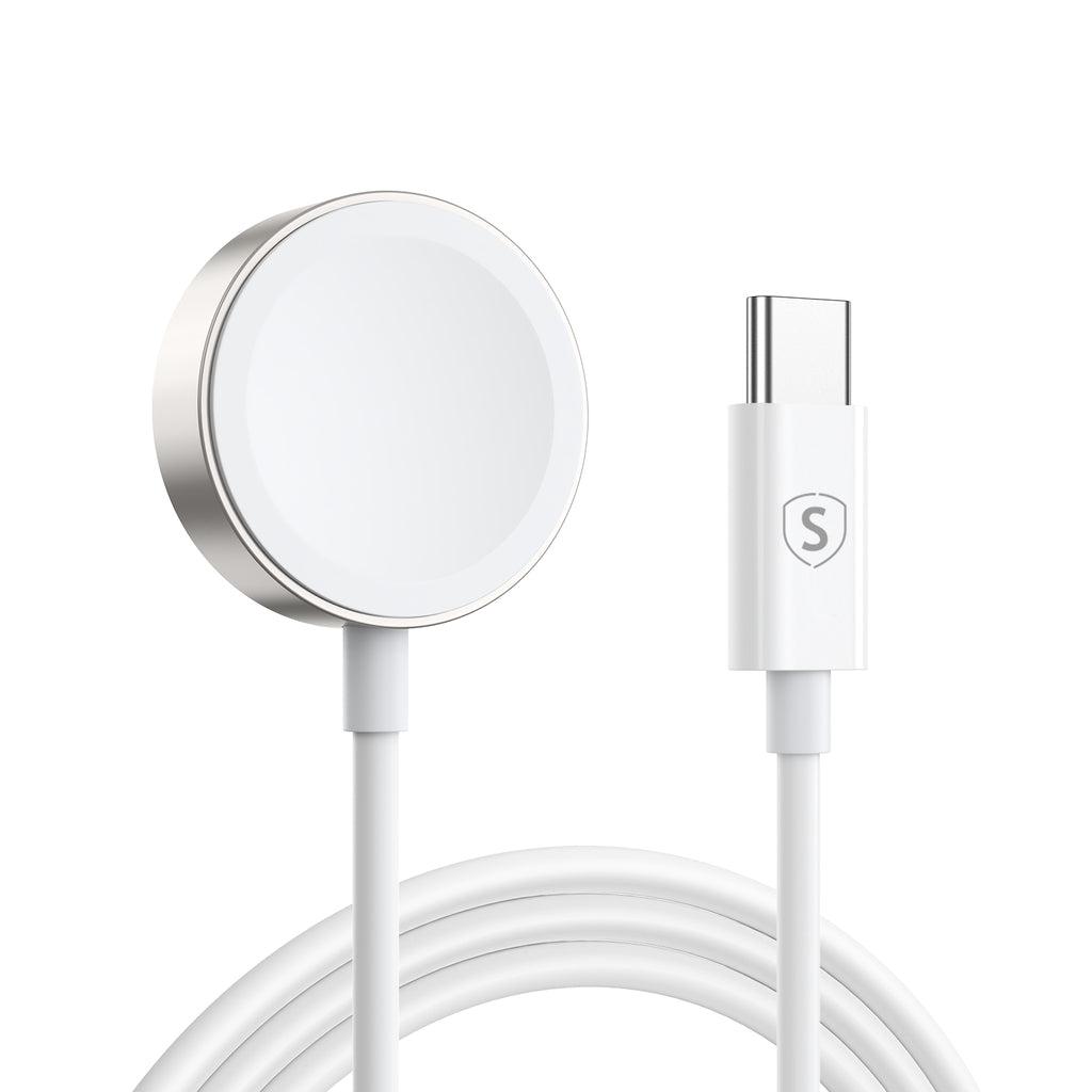 Magnetic USB-C Charger for Apple Watch, 2.5W, 1.2m - White