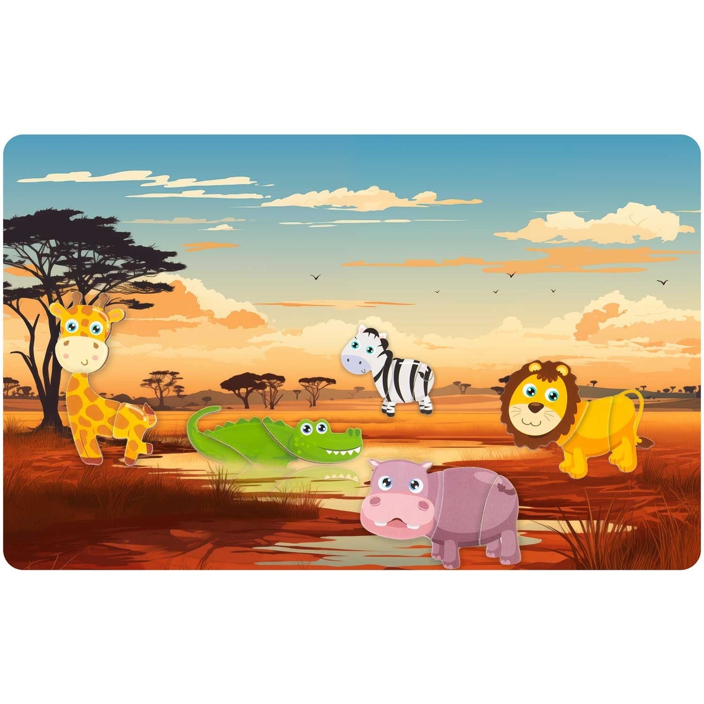 Magnetic book puzzle Animals RK-770