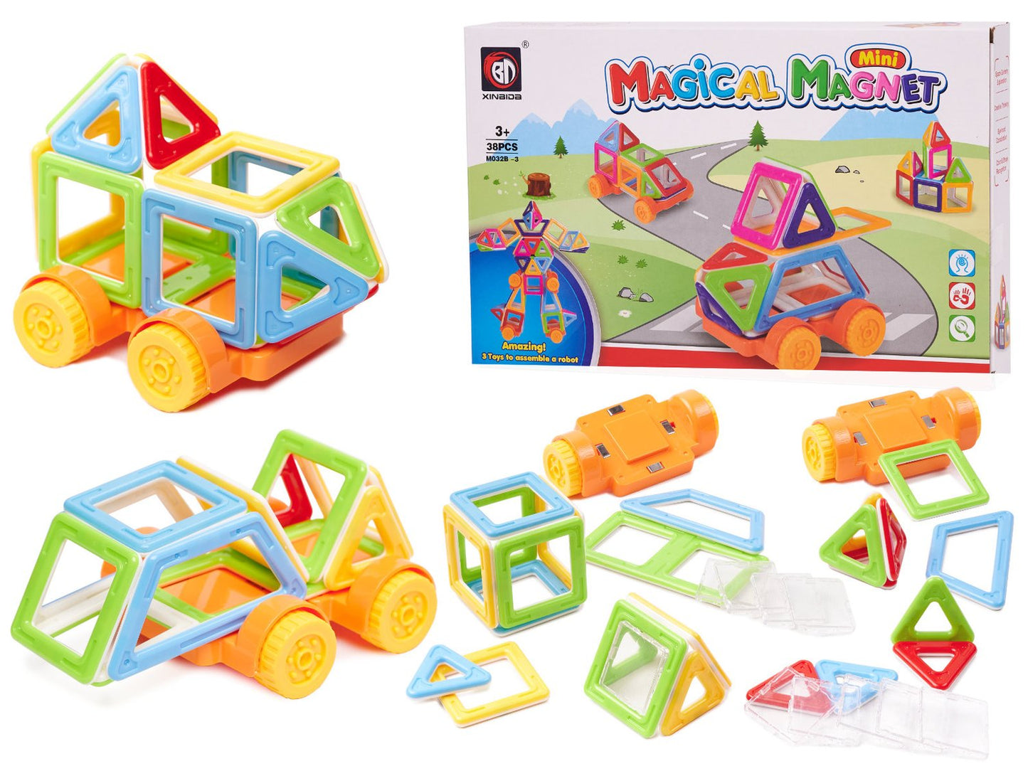 Magnetic bricks MAGICAL MAGNET MINI 38pcs 3+ v1