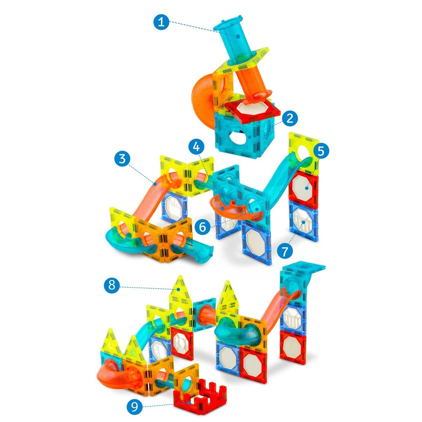Magnetic building blocks with lighting RK-763 Ricokids