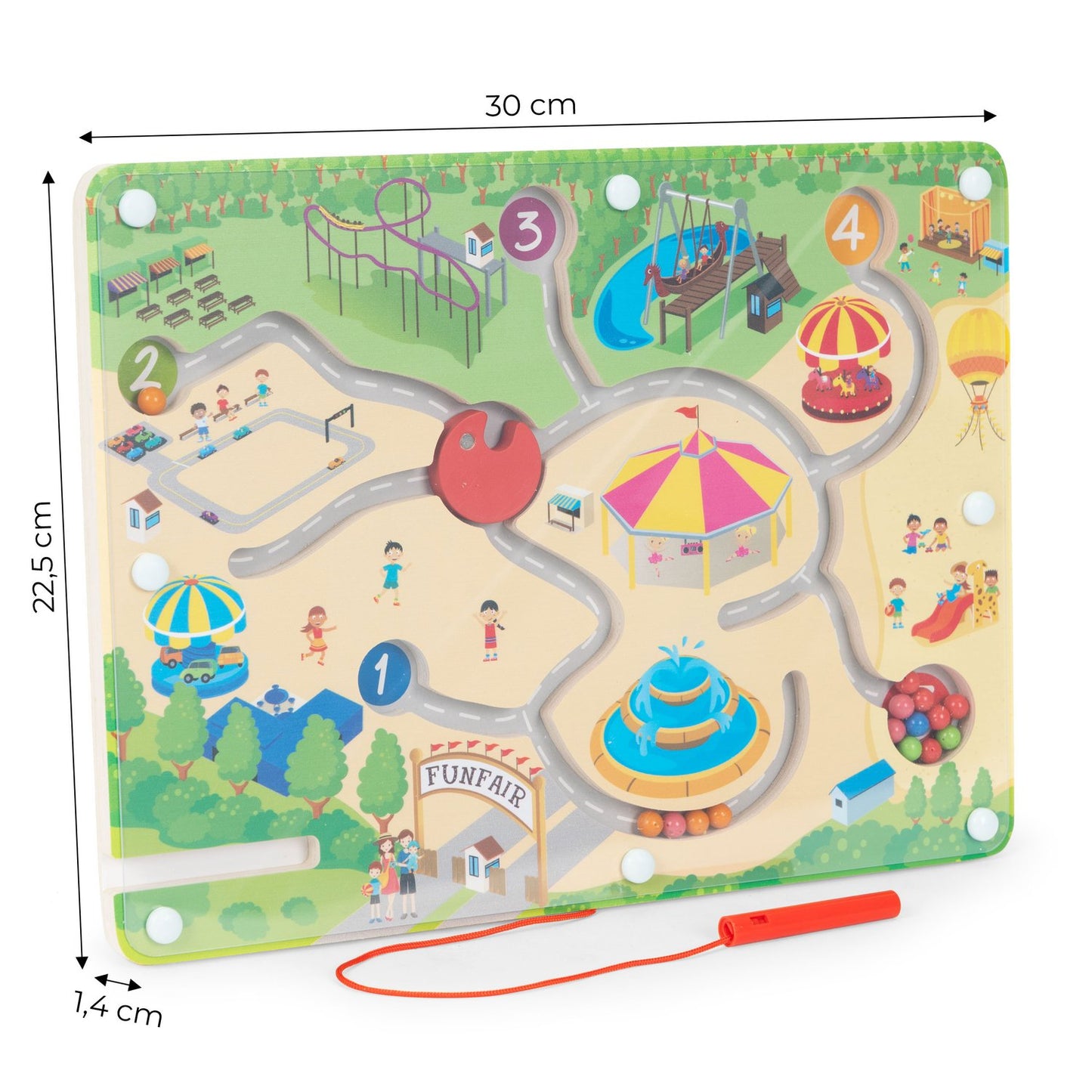 Magnetic maze game for kids
