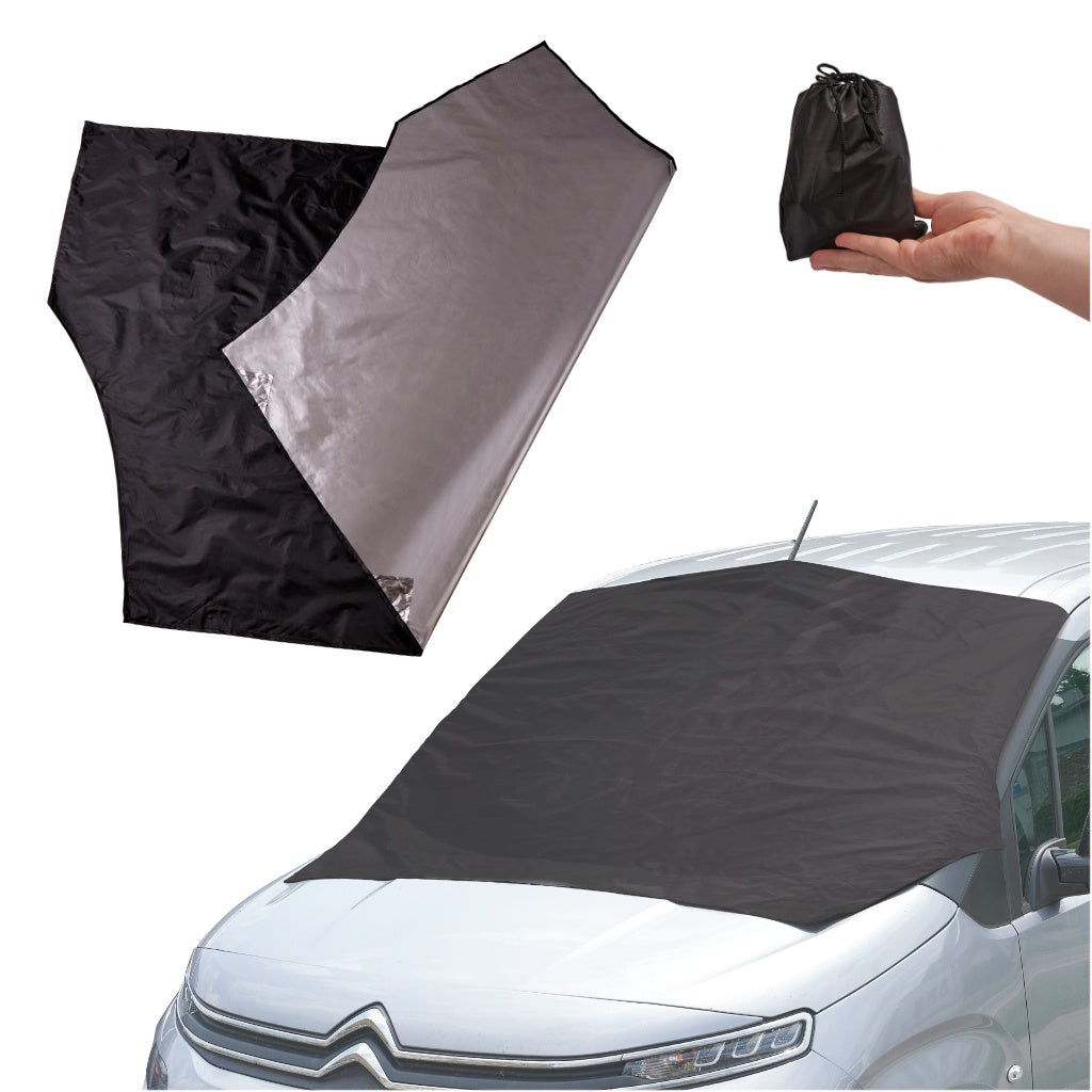 Magnetic windscreen curtain sunshade