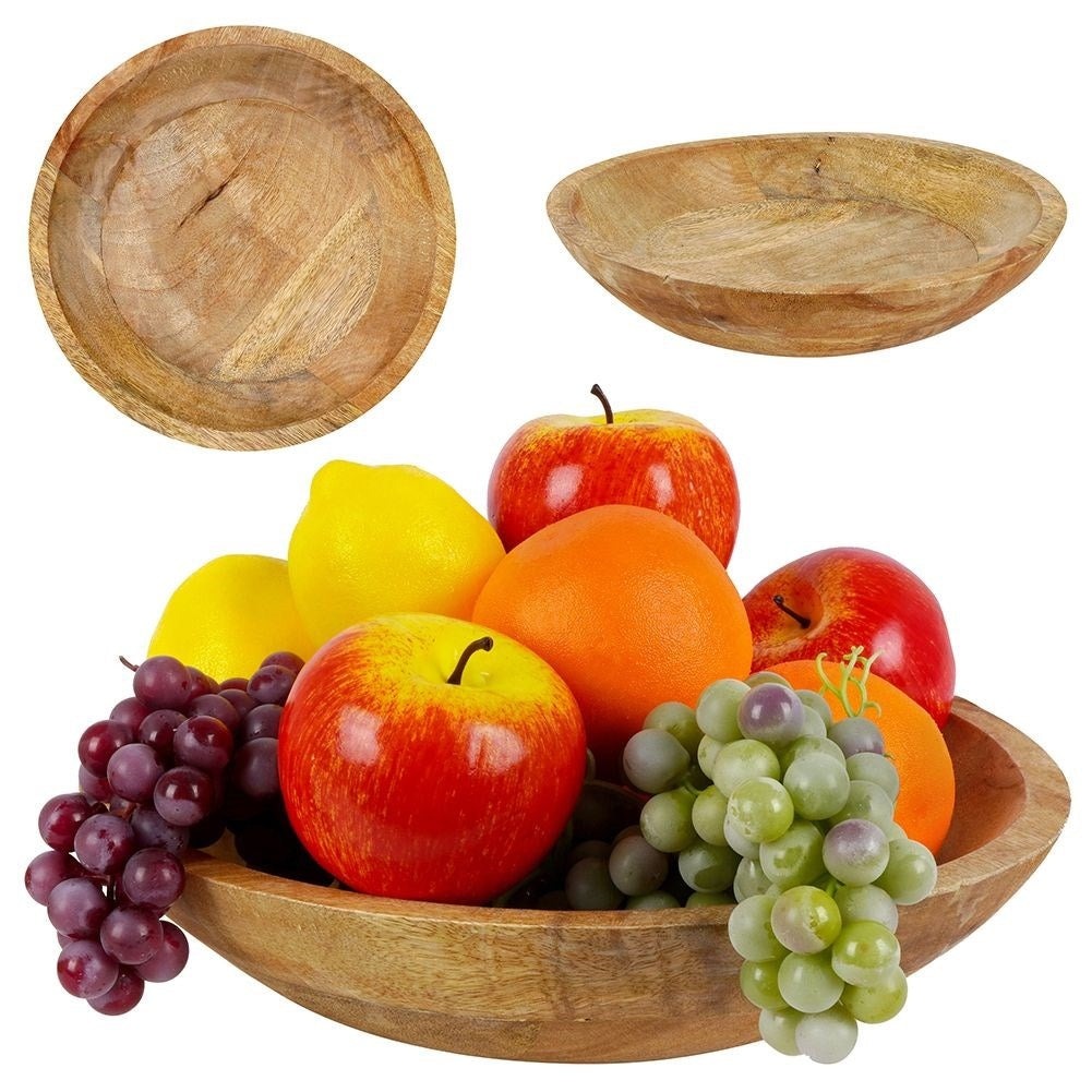 Mango wood bowl: Perfect for fruit, vegetables and serving