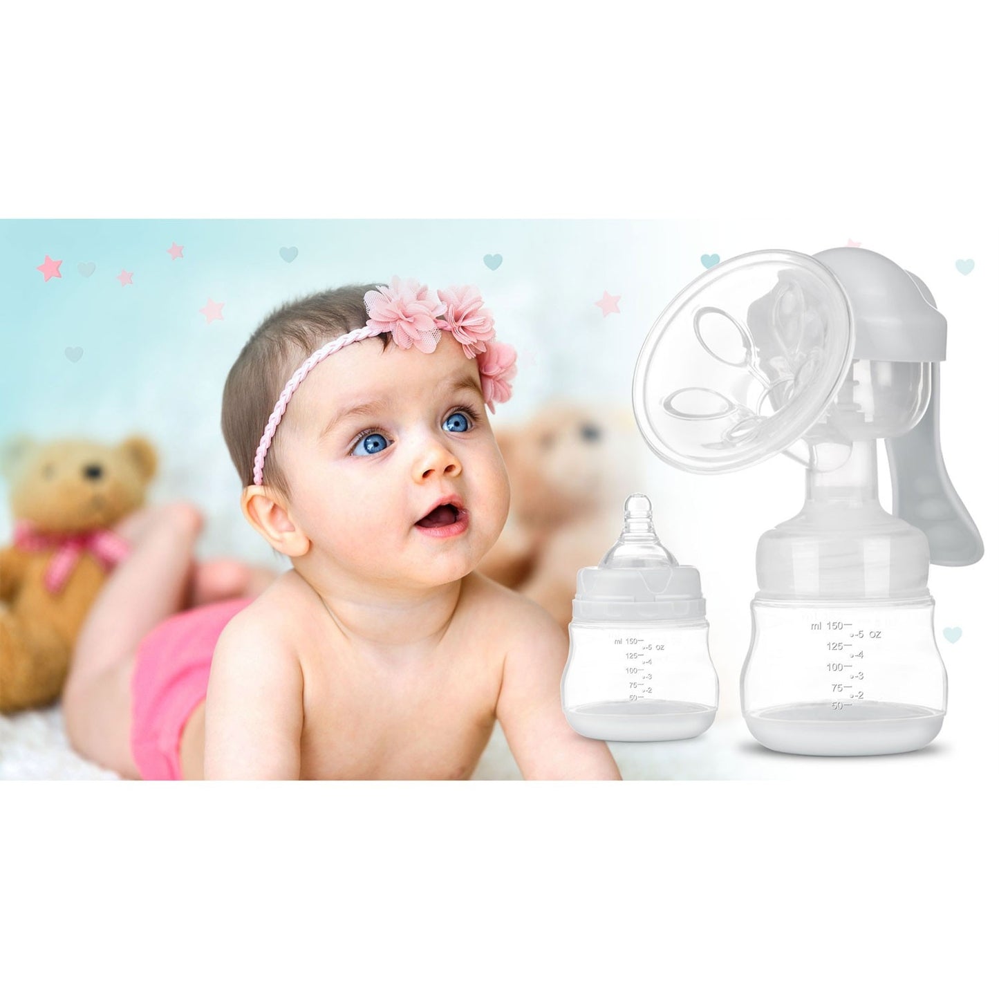 Manual breast pump with accessories Berdsen BL-907