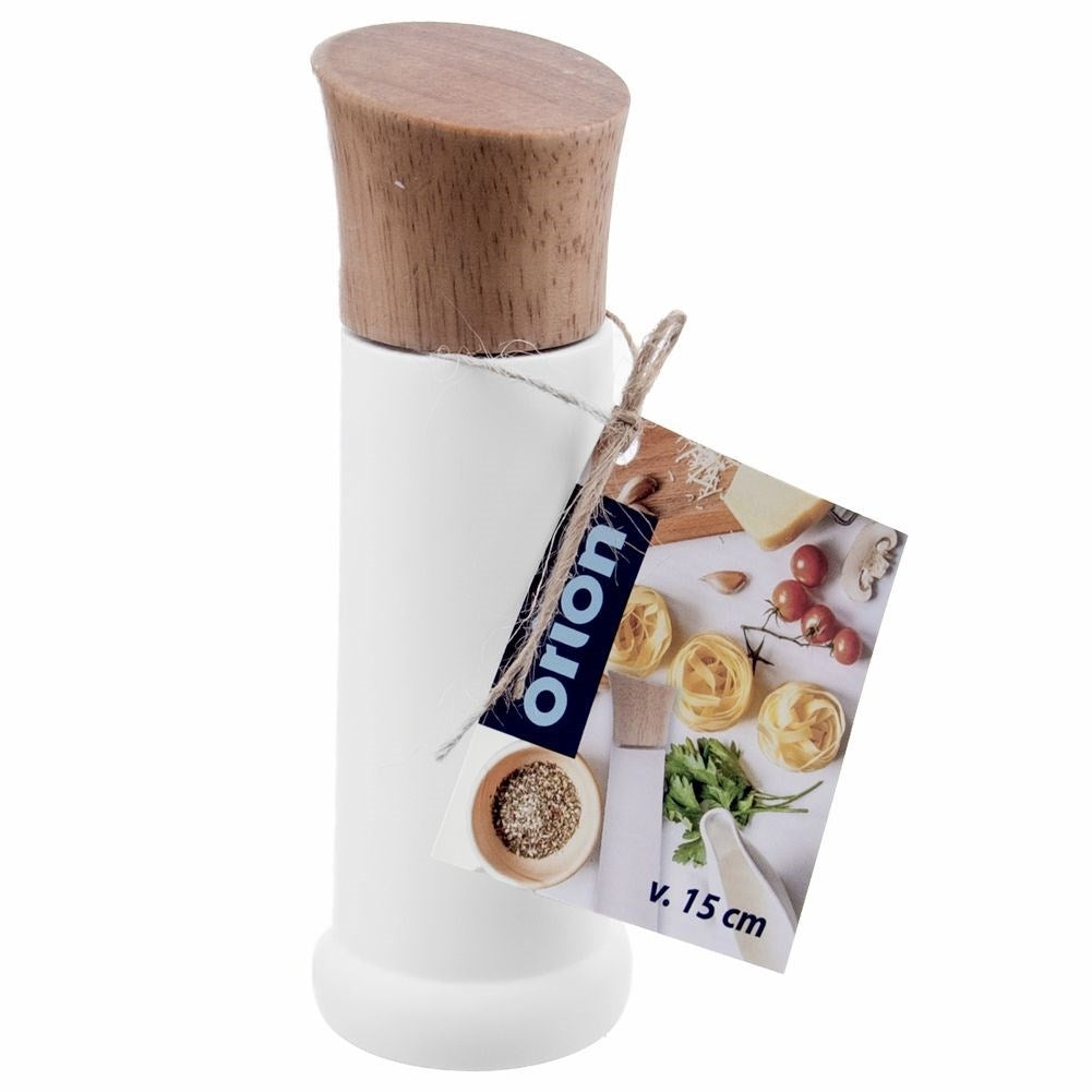 Manual spice grinder with adjustable grinding knob