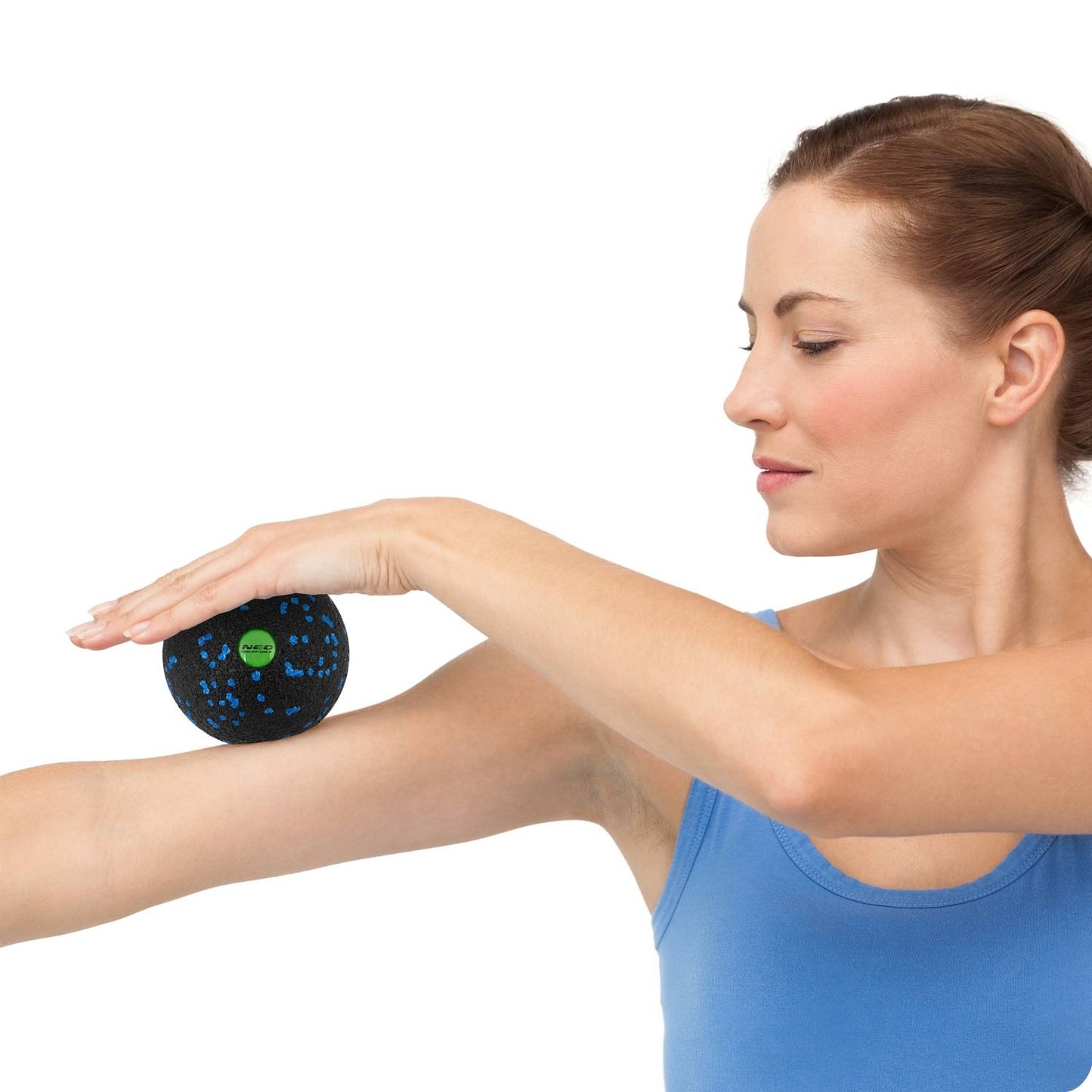 Massage and fitness ball NS-965 black/blue