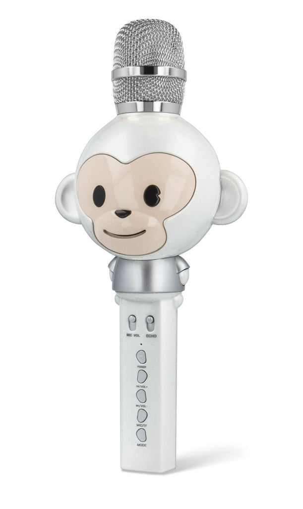Maxlife Bluetooth-mikrofon med högtalare Djur – Vit